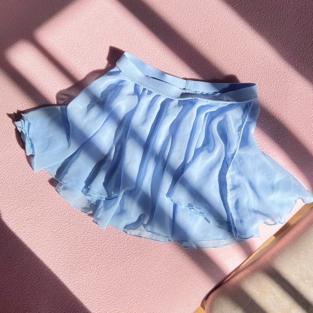 Blue ballet / dance sheer skirt
